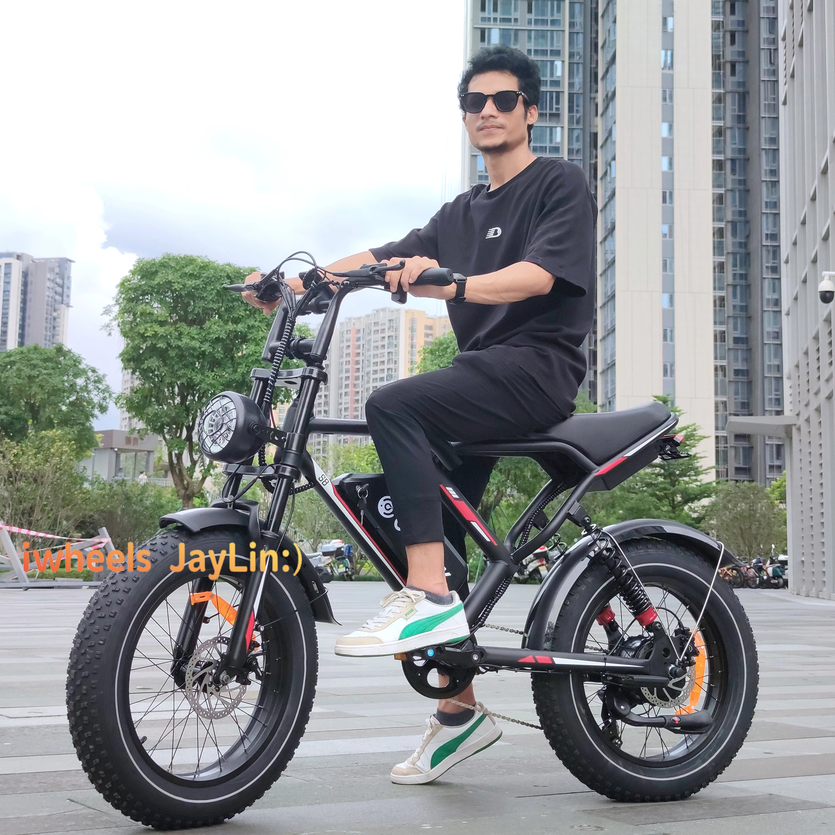 EU NL ストック 48V 電動ファットバイク S8 Fatbike 250W 20インチ