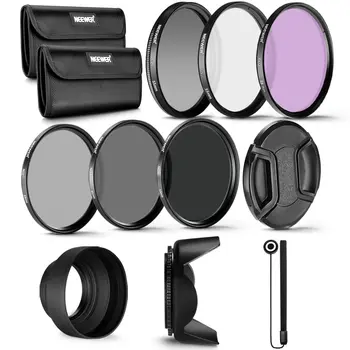 Neewer 55mm Professional UV CPL Fld Lens Filter+ND Neutral Density Filter (ND2/ND4/ND8) for A37 A55 A57 A65 A77 A100