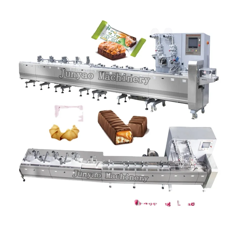 Machines D'emballage Pour Emballer Des Chocolats Flow Pack Machine Chocolate bar Packaging Flow Wrapping Machine