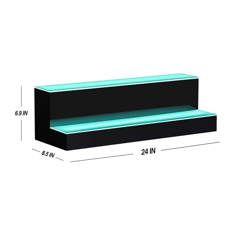 LED beleuchtetes Liquor Flaschen Display Regal LED beleuchtetes Acryl Liquor Flaschen Display Rack, 2 stufiges beleuchtetes Bar Flaschenregal mit Fernbedienung, 7 farbig beleuchteter Weinflaschenhalte LED beleuchtetes Liquor Flaschen Display Regal LED beleuchtetes Acryl Liquor Flaschen Display Rack, 2 stufiges beleuchtetes Bar Flaschenregal mit Fernbedienung, 7 farbig beleuchteter Weinflaschenhalte