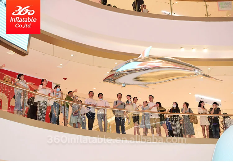 Custom High Quality Remote Control Flight Helium Dolphins Cartoon