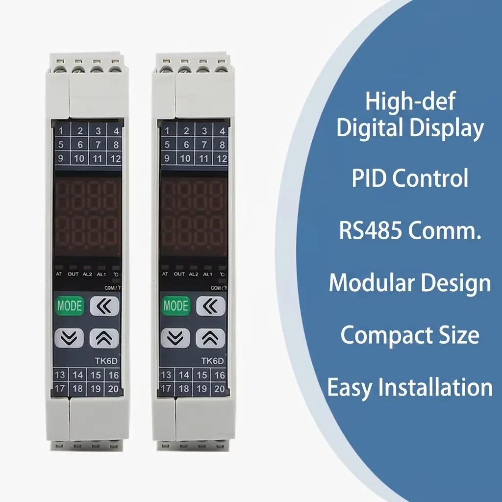 TUOBANG ODM Guide Rail Single Channel Digital PID Temperature Controller TK6D-24RV Rs485 100-240V Smart Industrial Thermostat