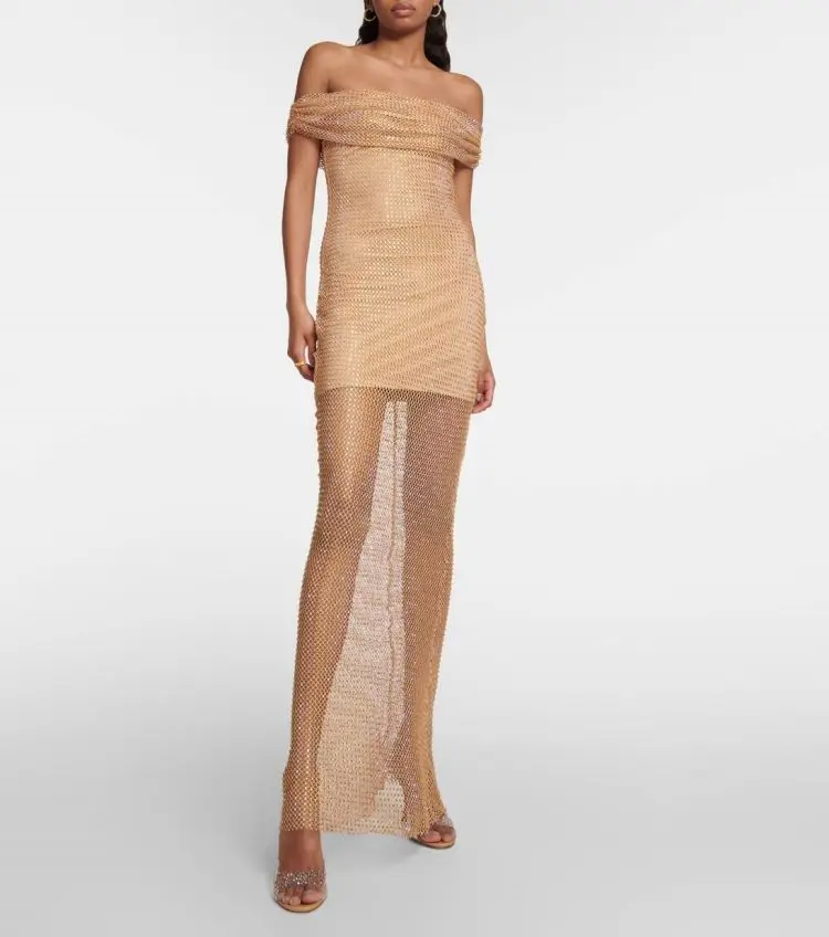 SB2981 Kimshein High Quality Womens Party Wear Shiny Evening Dresses With  Beads Elegant Long Party Dresses| Alibaba.com
