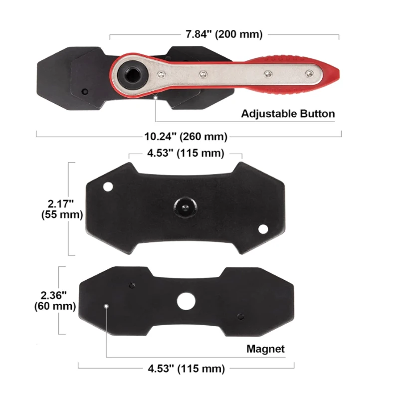 Тормозной суппорт, инструмент для сжатия, тормозной суппорт, гаечный ключ, трещотка, суппорт, поршневой инструмент для двойного поршня, дискового тормоза