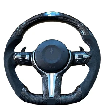 Led Carbon Fiber Steering Wheel For Bmw F10 F30 F32 F20 F07 F01 F02 F22 F87 F12 F06 F35 F80 F36 F18