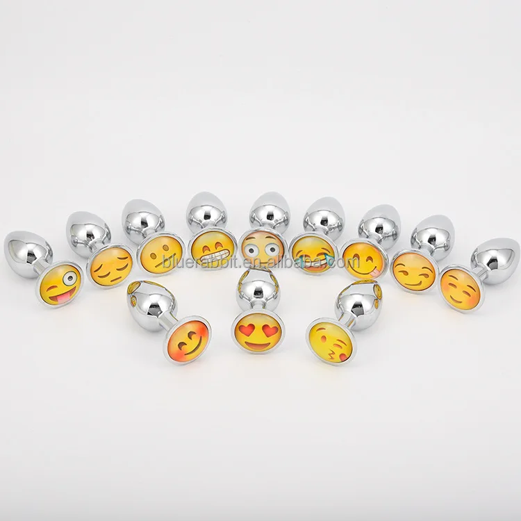 Personalized Custom Image Metal Butt Plugs Wholesale Emotion Anal Plugs Sex Toys ODM Low MOQ Custom Metal Anal Plugs with Logo