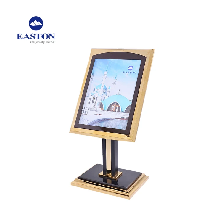 EASTON Modern Style Metal Welcome Board Lobby Display Sign Stands Signage Hotel Lobby Sign Floor Stand Welcome Sign