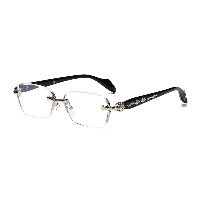 KL8013 1pc Rimless Squared Frame Blue Light Blocking Presbyopia Restoring Ancient Unisex aperçu 4