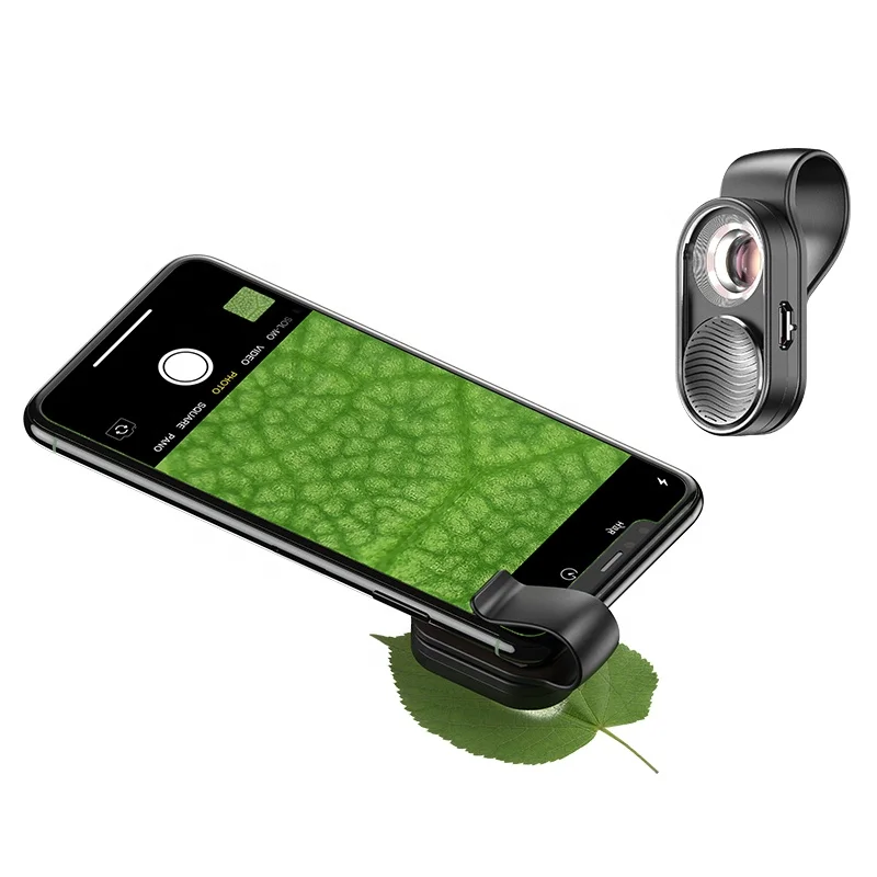 100X Portable Magnifying Glass Universal Mobile Phone Mini Clip