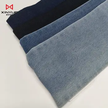 High quality 180cm denim fabric blue gray with white background