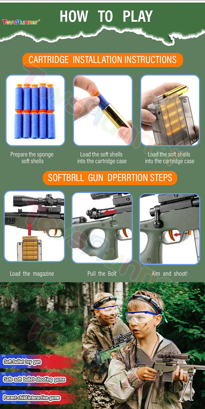 Plastic Shell Ejecting Bb Gun 9Mm Pistol Asli 1911 Soft Bullet Gun Toy ...