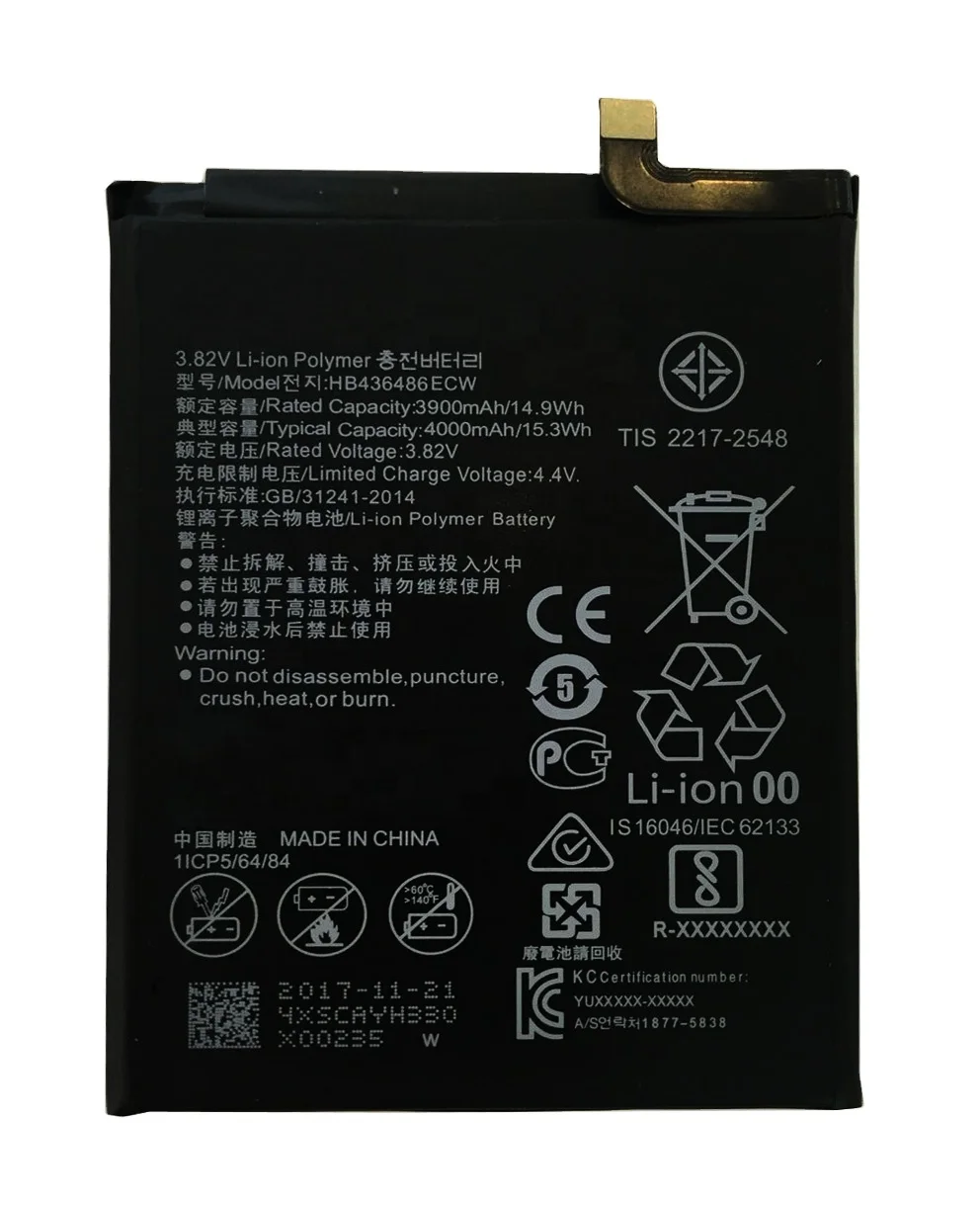 4000mah Replacement Battery Hb436486ecw For Huawei Mate10 Mate 10 Pro P20 Pro - Buy Battery Hb436486ecw,Battery For Huawei Mate 10,Battery For P20 Pro Product on Alibaba.com