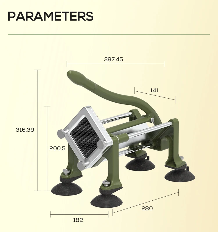 Commercial French Fry Cutter Manual Carrots Potatoes Cutting Machine ...