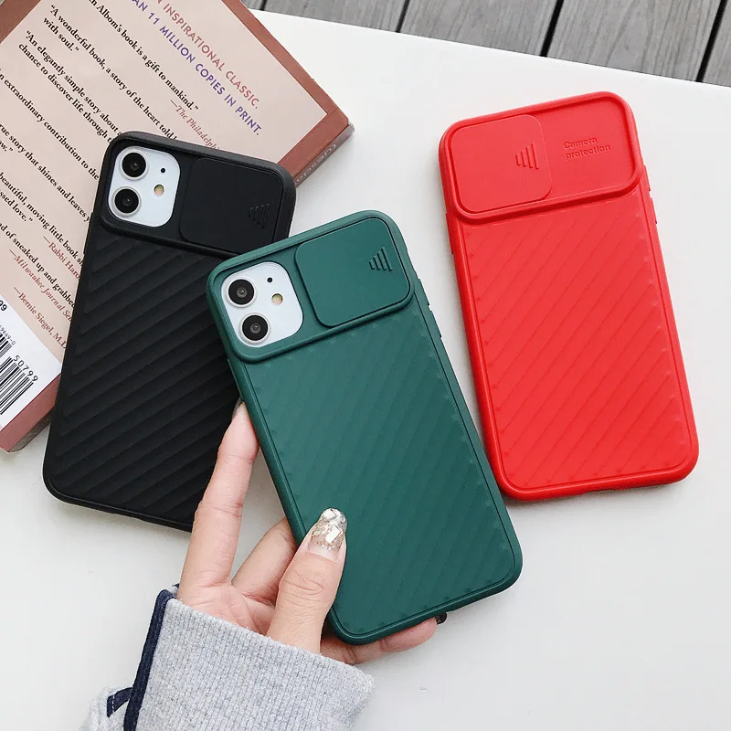 New Ideas Product 2021 Slide Camera Protection TPU Back Phone Cover for Samsung Galaxy A11 A21 A71 A51