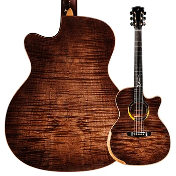 Morgan High Quality Professional 41/38 inch Cutaway Acoustic Guitar Spruce solid Top Classic Acoustic Guitar