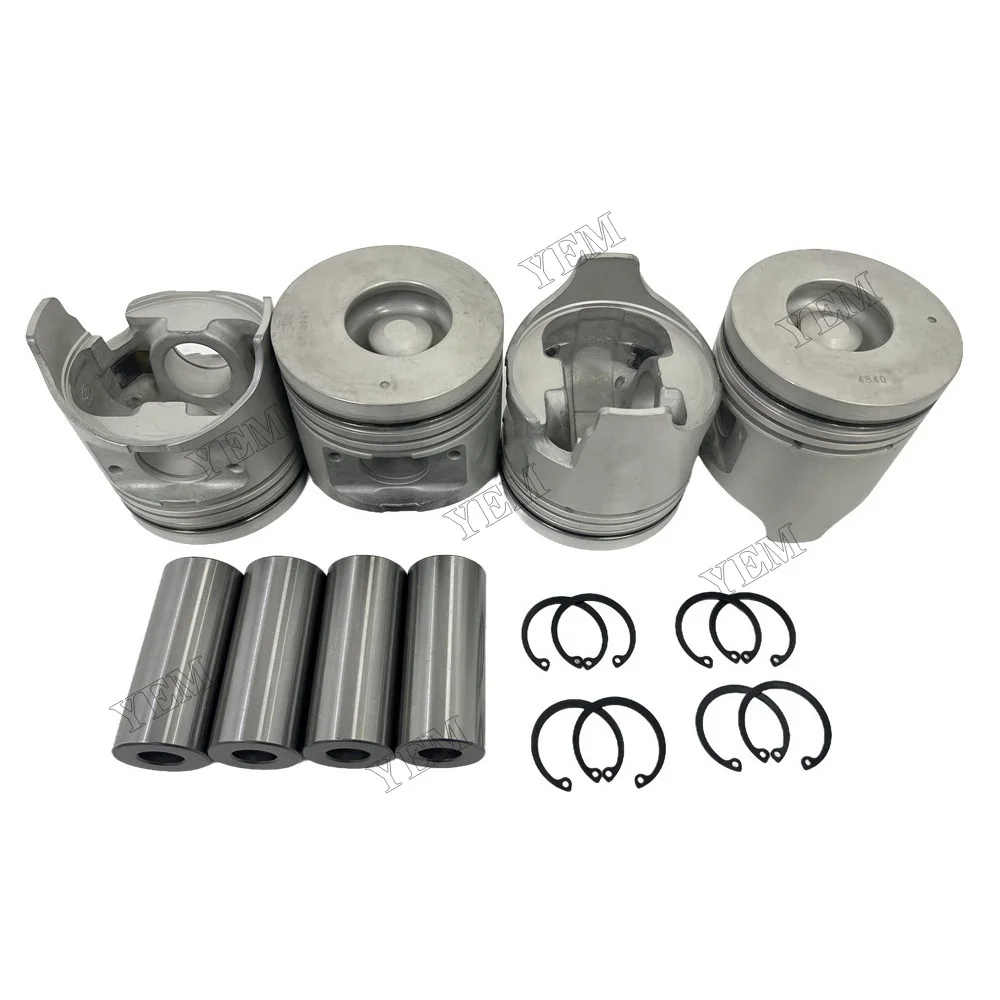 Piston Kit Compatible for Isuzu 4HG1 Machinery Engine Spare Parts 4