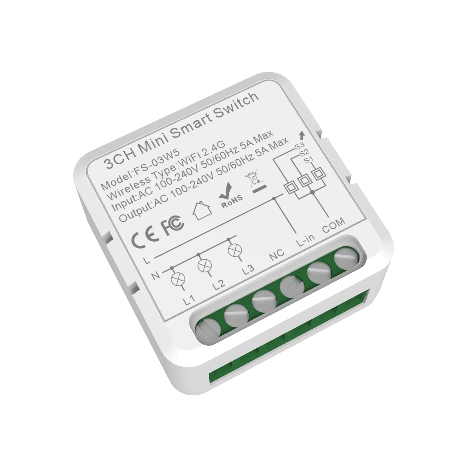 Mini Smart Switch 16A Mini Smart Light LED Switch Module Wholesale Matter Over Wi-fi