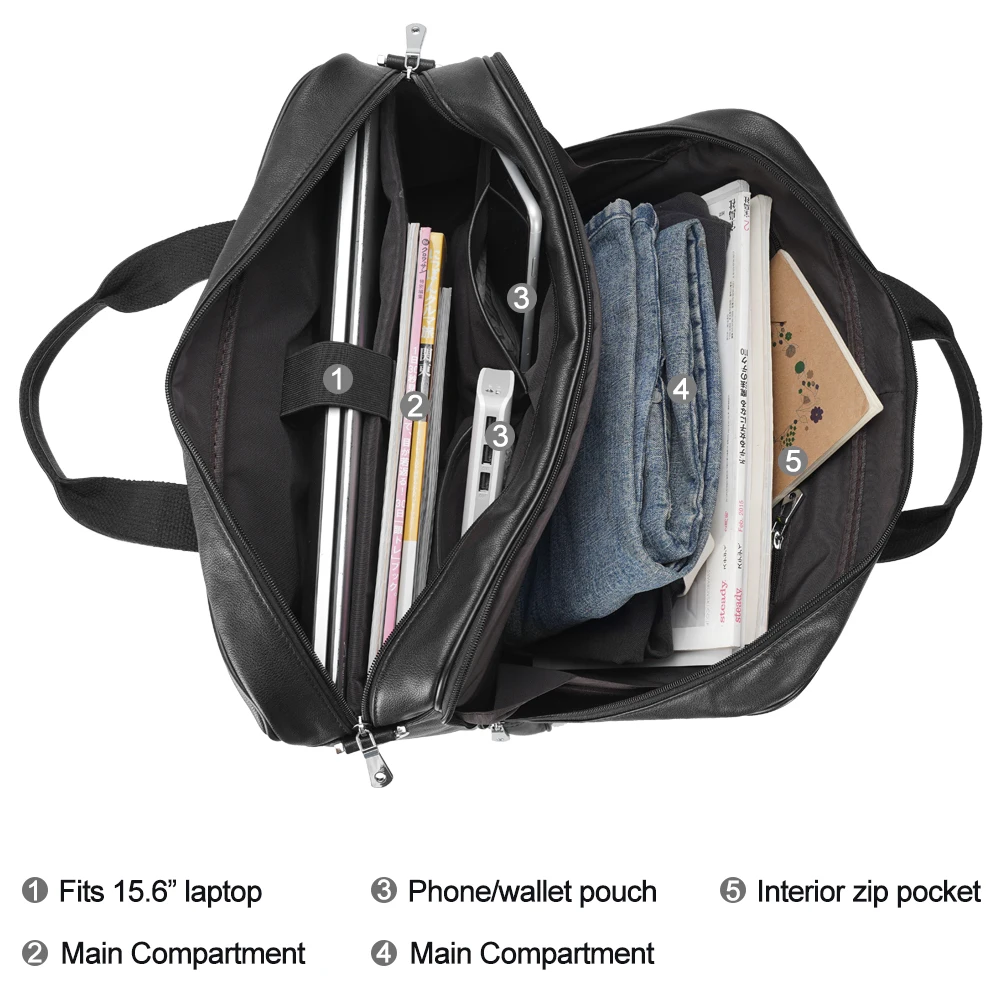 Fashion Design Waterproof Mens Business Tote Bag Lawyer Laptop Read Cow Leather Briefcase Lawyer Leather Briefcases for Men