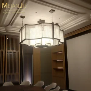 Grand Hotel Boutique Lobby Commercial Architectural Chandelier Crafted Glass Suspension Artistry Pendant Lights