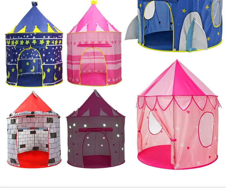 Indoor Children Play Pink Princess Castle Tent Kids Bed Tents,Outdoor