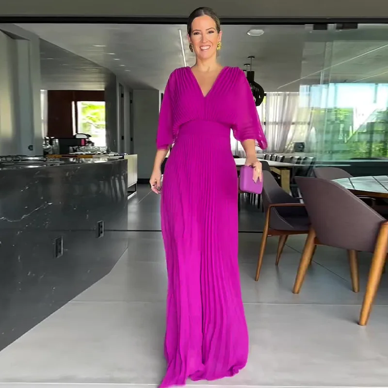 sparkly evening dresses Lilac Sparkly Mermaid V-neck Long Prom Dresses With Slit, Evening Dress,  MP857