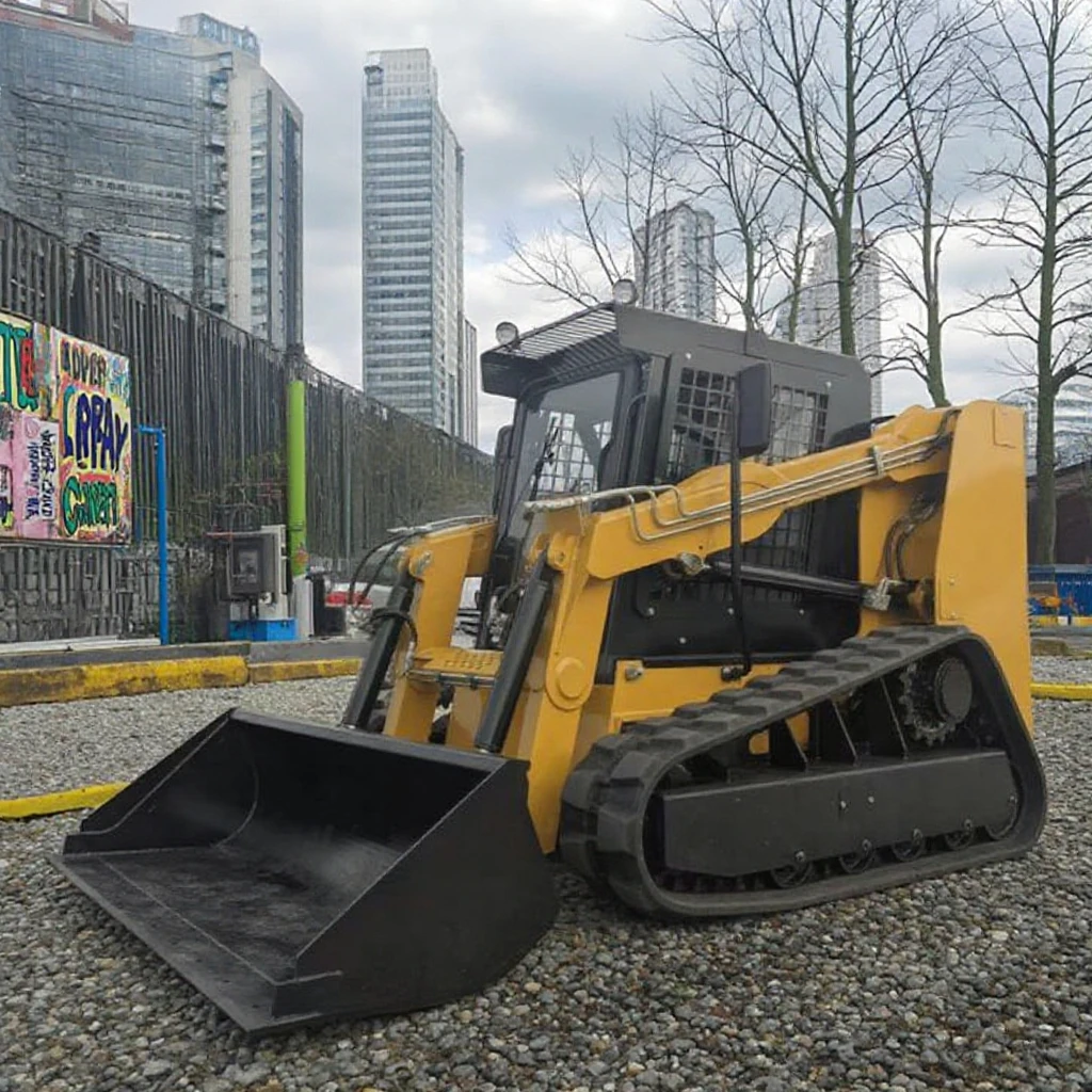Free Shipping  2025 New Design Chinese Skid Steer Loader CE EURO5 EPA Engine Skid Steer Diesel Wheel Crawler Skid Steer Loader