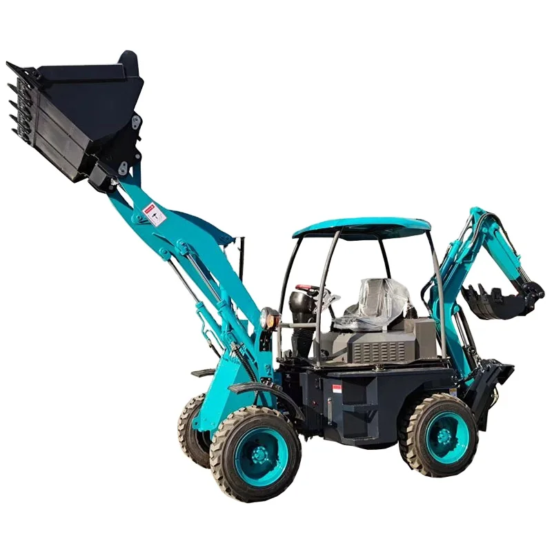 Earthmoving Machinery Backhoe Loaders Small Wheel Loader Backhoe with US EPA Certification for Sale