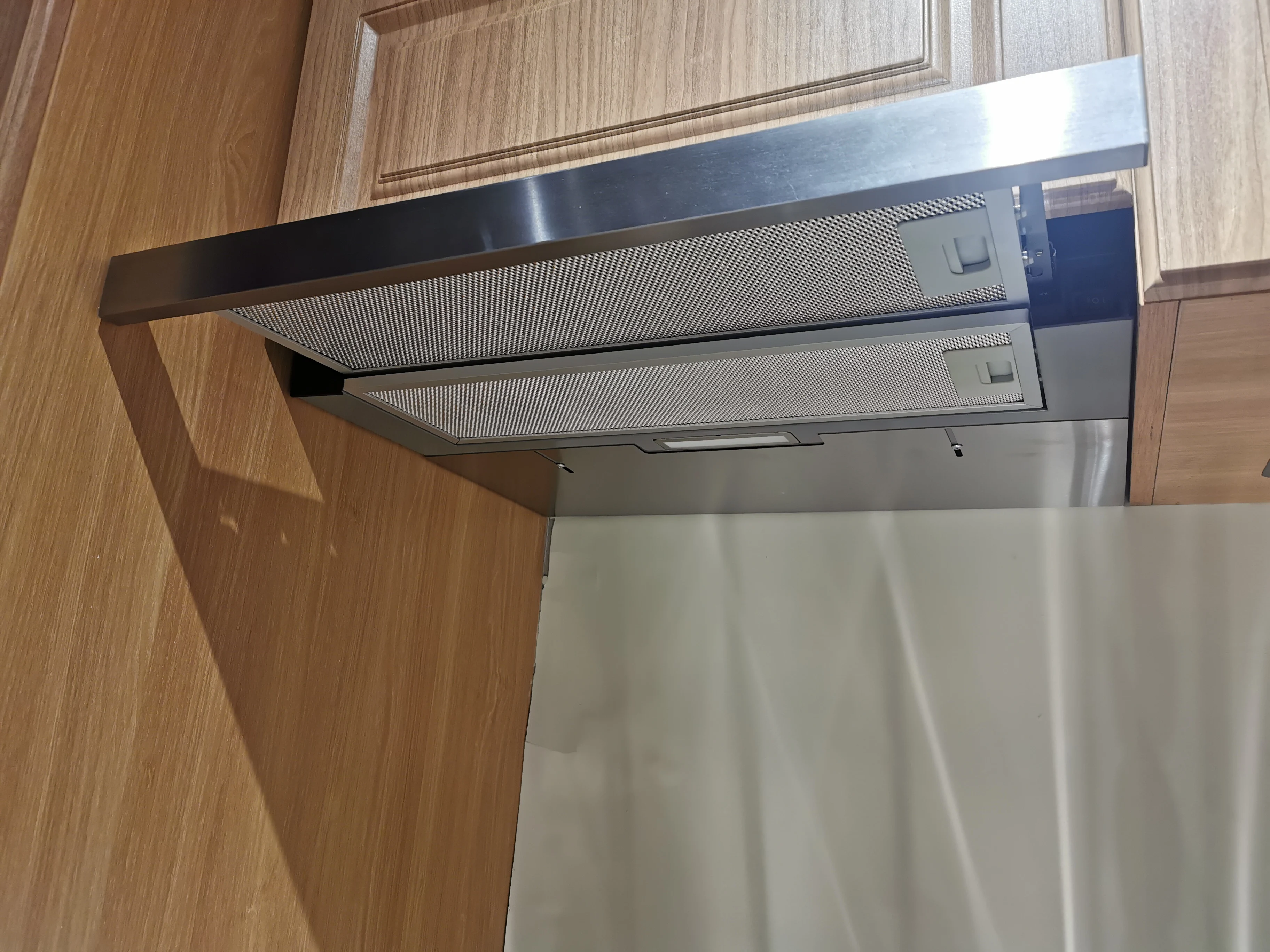 600 Downdraft Kitchen Range Extractor Hood With Carbon Filter Slim