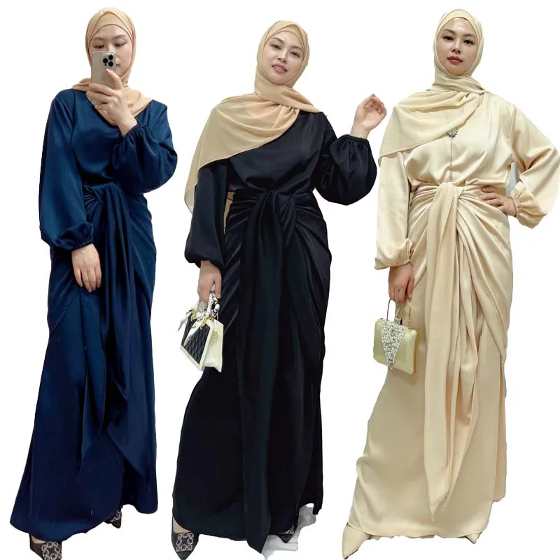 贅沢品 2022卸売トルコドバイ高級ブイブイアバヤ女性ドレスイスラム服2 スーツ・フォーマル・ドレス