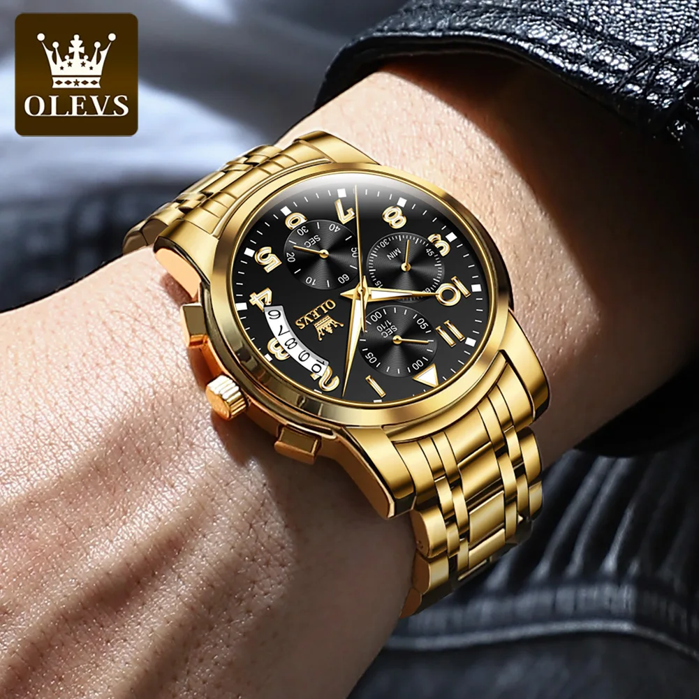 OLEVS 2879 Luxury Sport Luminous Quartz Watch