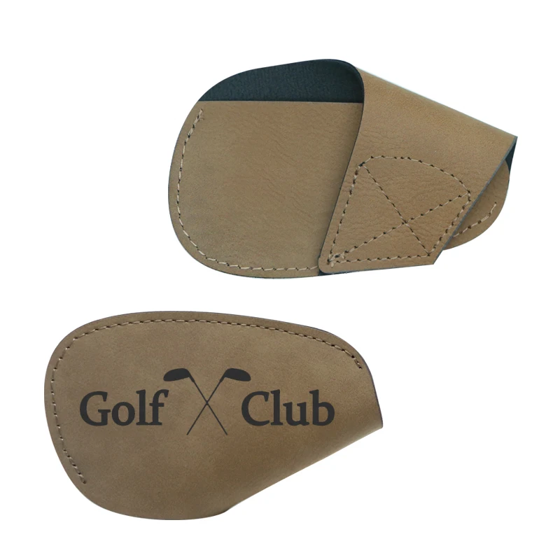 Personalized Laser Engraving Leatherette Golf Club Protective Case Golf Iron Head Cover