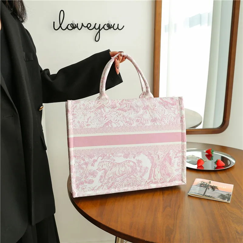 customize large capacity canvas tote bag luxury handbags for women