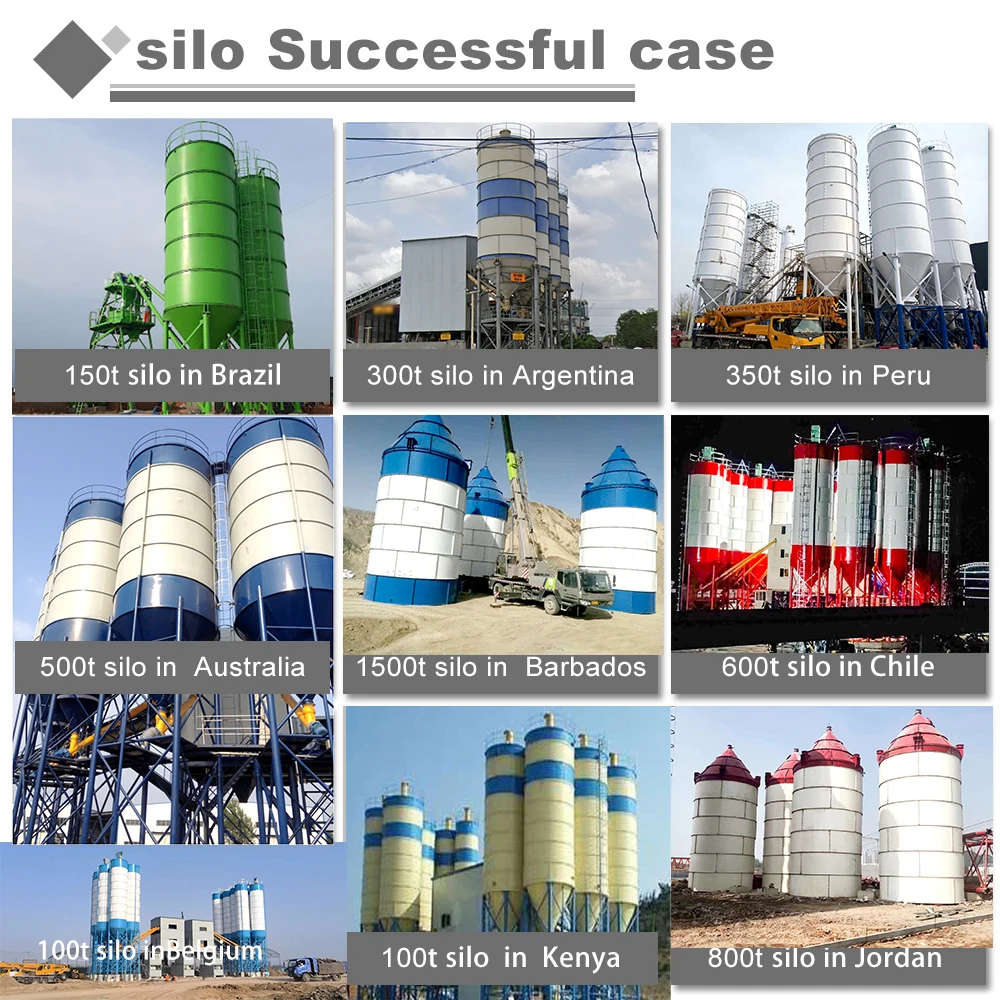 SDCADI Brand Profession Portable Concrete Cement Silos tank 500 Ton 2500 Ton Cement Silo