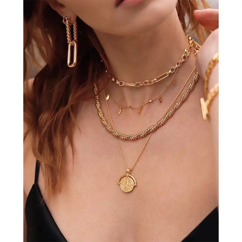 Megan Jewelry Trendy Dainty Brass 24k 