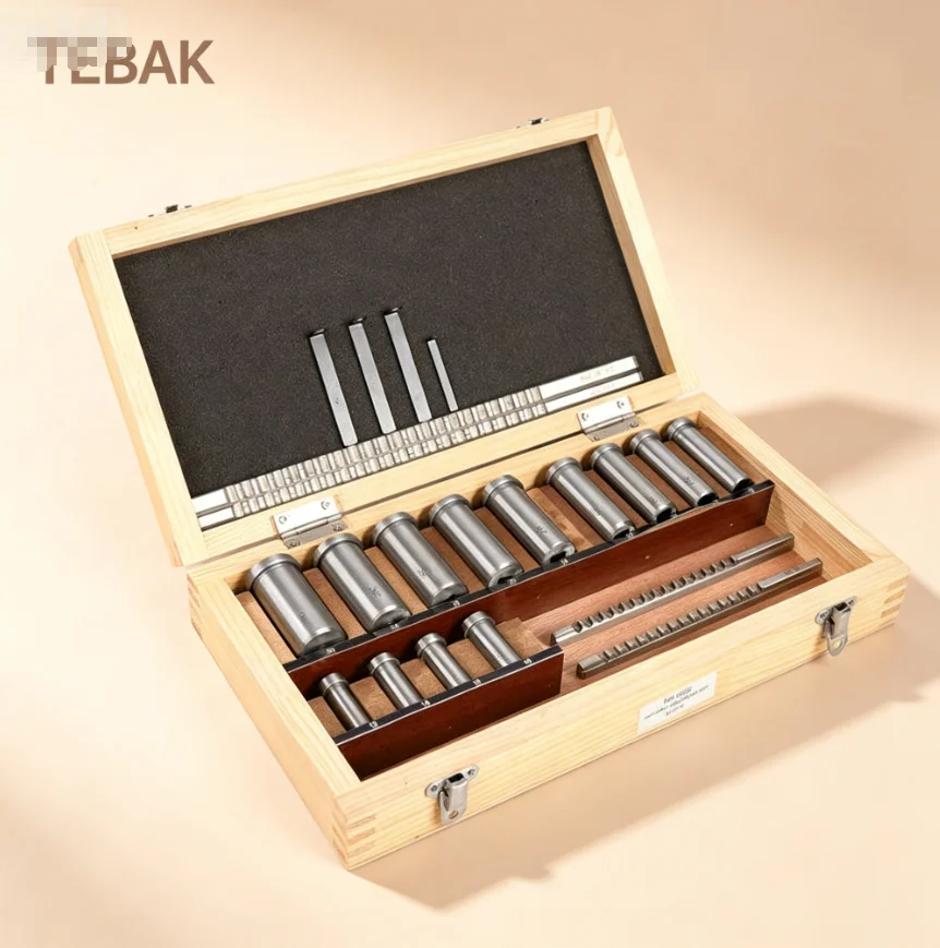 TEBAK HSS Metric Keyway Broach Sets Customized Lathe Broaching Tools with Shims for CNC Machining