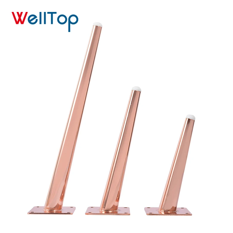 
 150/200/250/300 мм Черный; Цвета: золотистый, Серебристый; Обувь с ремешками диванные металлические Наклонный конус ноги шкаф стул чайный столик ножка кровати VT-03.110  