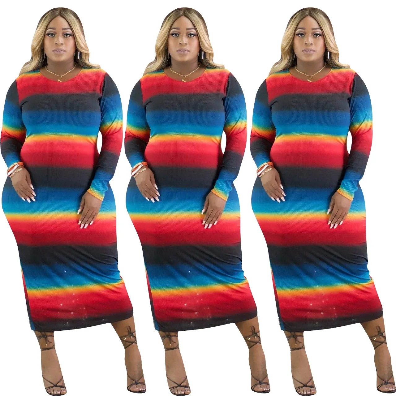rainbow plus size womens clothing