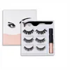Kit de 3 paires de faux cils magnétiques en vison synthétique