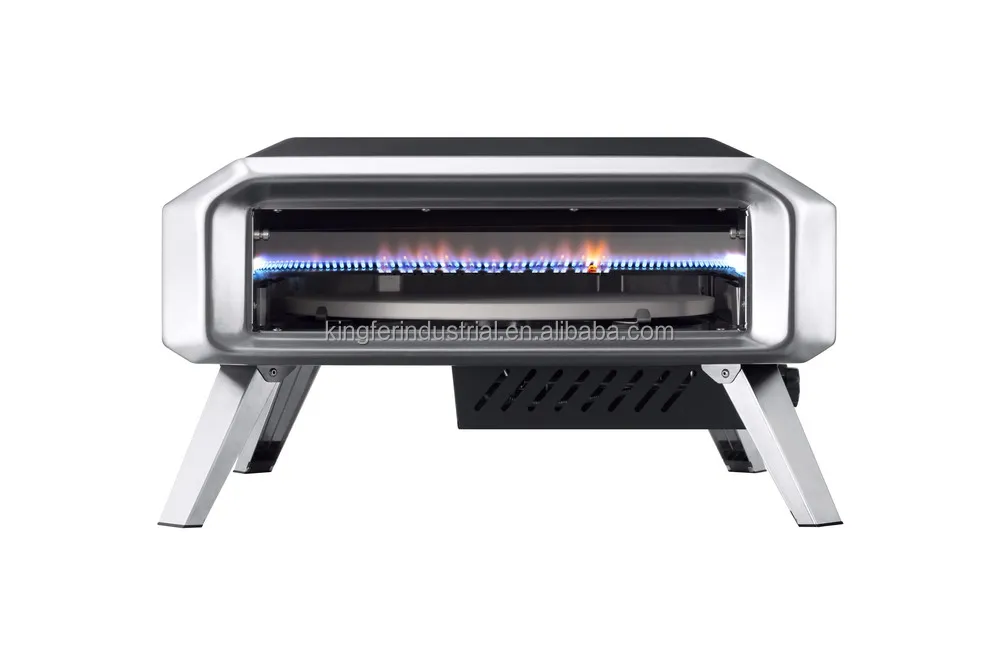Flame King Propane Pizza Oven With Rotating Stone Rotating Gas