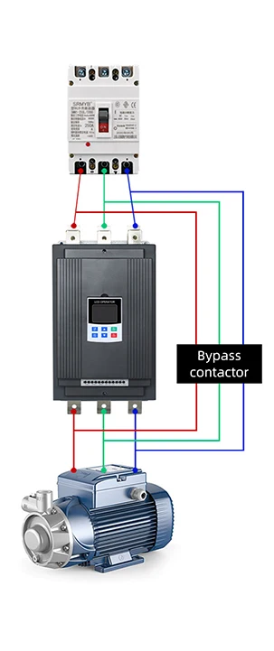 380V 315KW Three Phase VFD External Bypass Soft Starter Motor for AC Water Pump manufacture