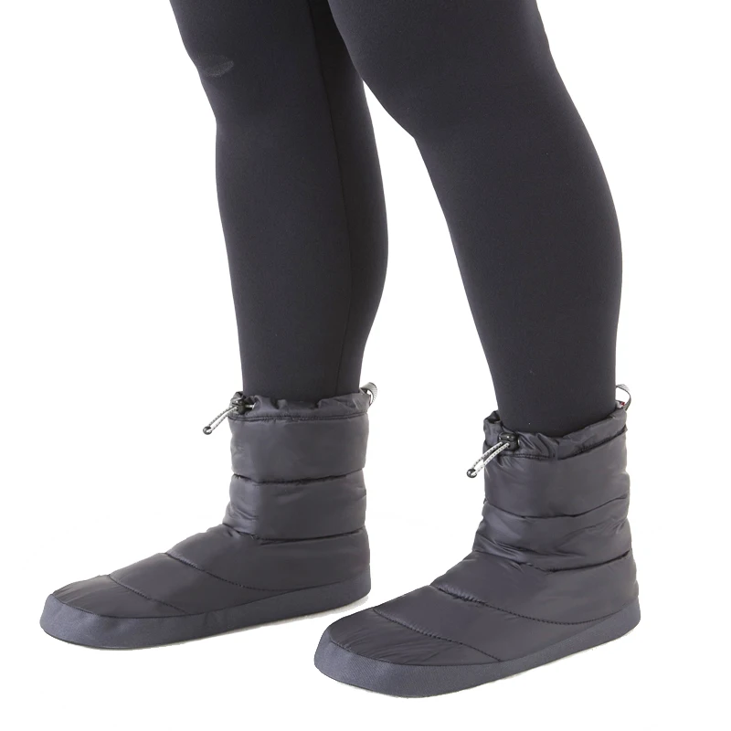 Winter Warm Down Shoes Indoor Cover Heel High Boots Men Women Home Down