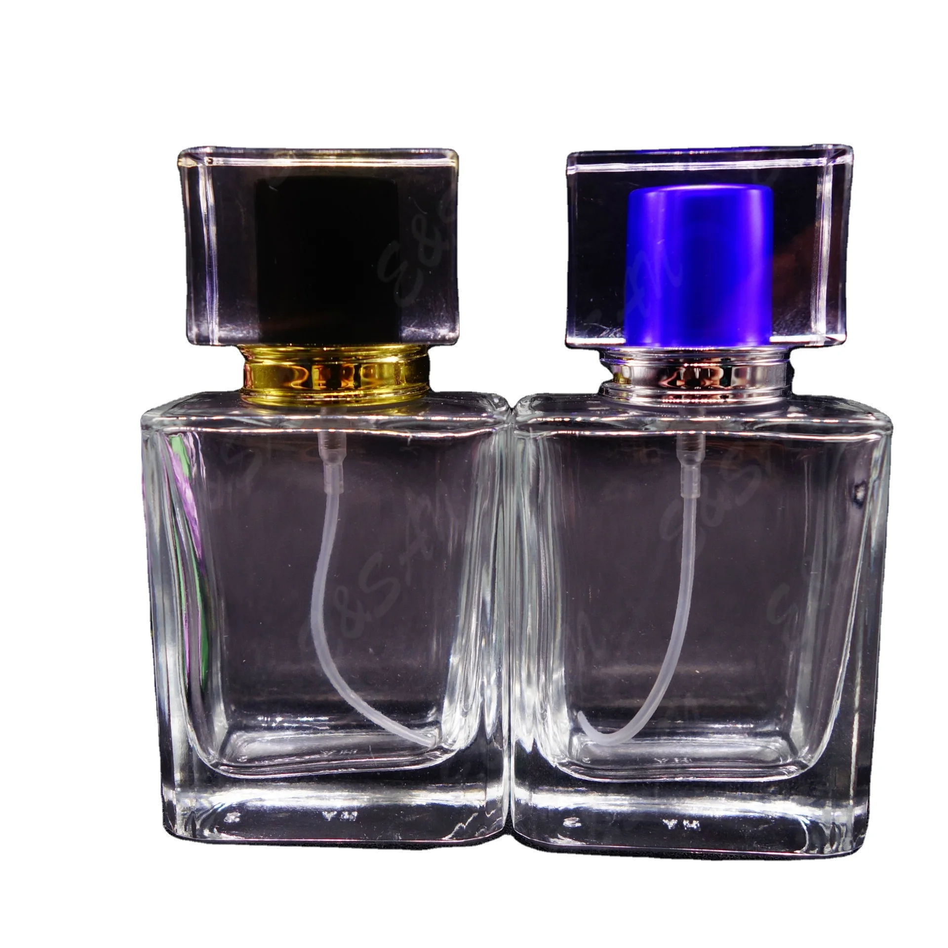 Pt172 50ml 批发花式透明瓶与塑料盖玻璃笔芯空香水雾化器喷雾热卖 Buy 花式塑料盖香水瓶 水晶透明香水瓶 50毫升香水瓶