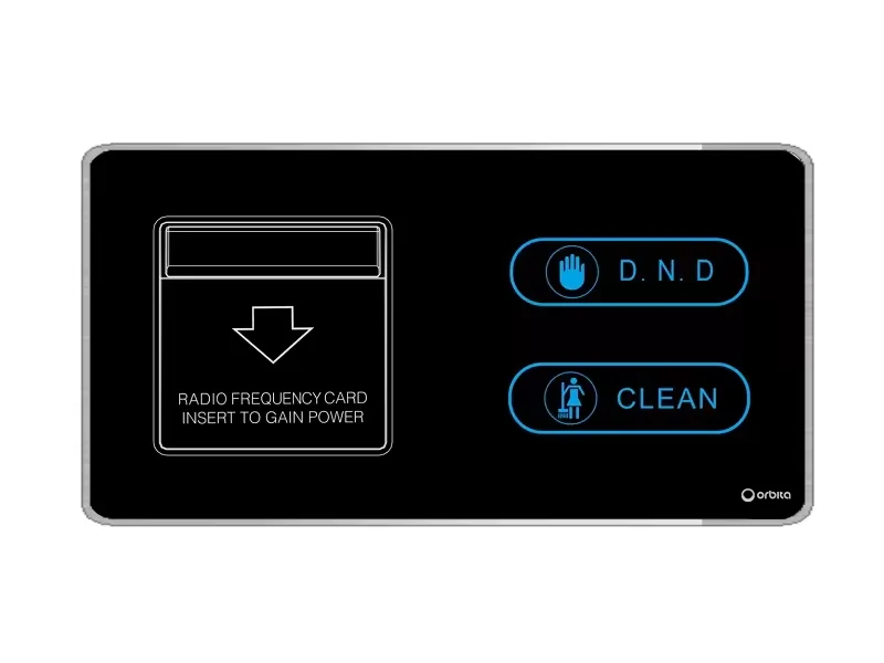 ORBITA 220V 2Gang RS485 Modbus Protocol Smart Hotel Light Wall Switch With 2&3 Buttons for Hotel Project