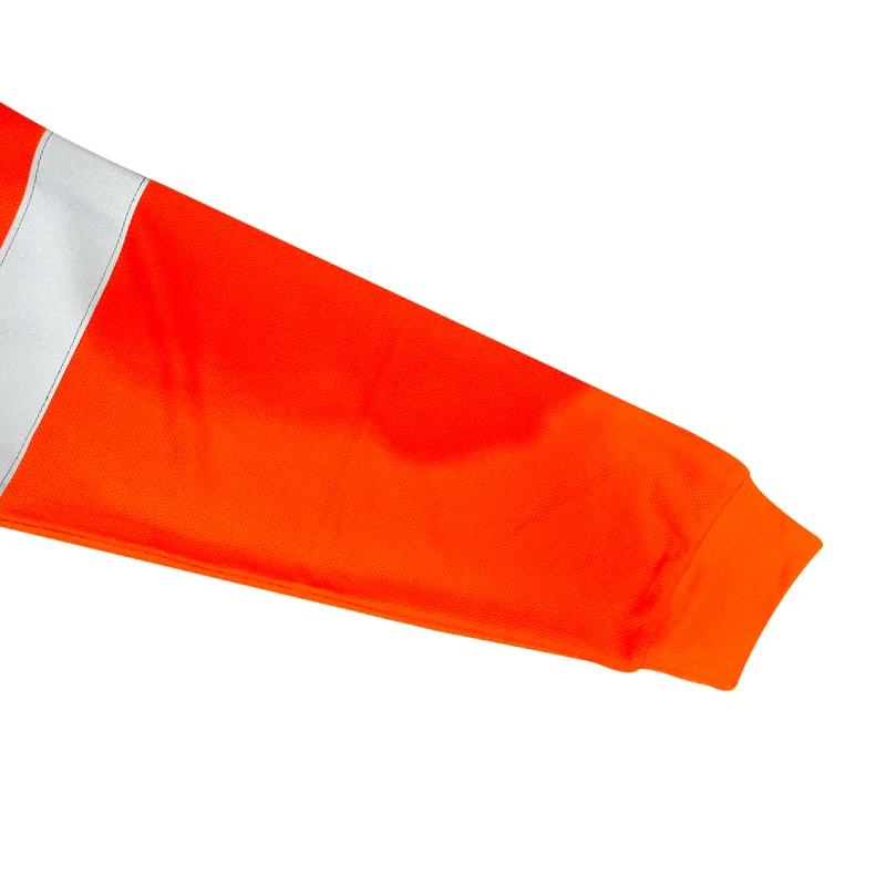 Hi Vis High Visibility Reflective Safety Long Sleeve Shirts Orange Fluorescent T Shirt