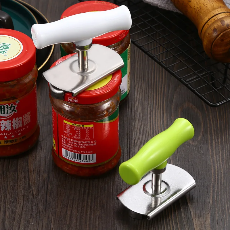 Multi-function Kitchen Gadgets Handy Anti slip Can Lid Opener Manual Adjustable 2 in 1 Bottle Opener and Can Opener