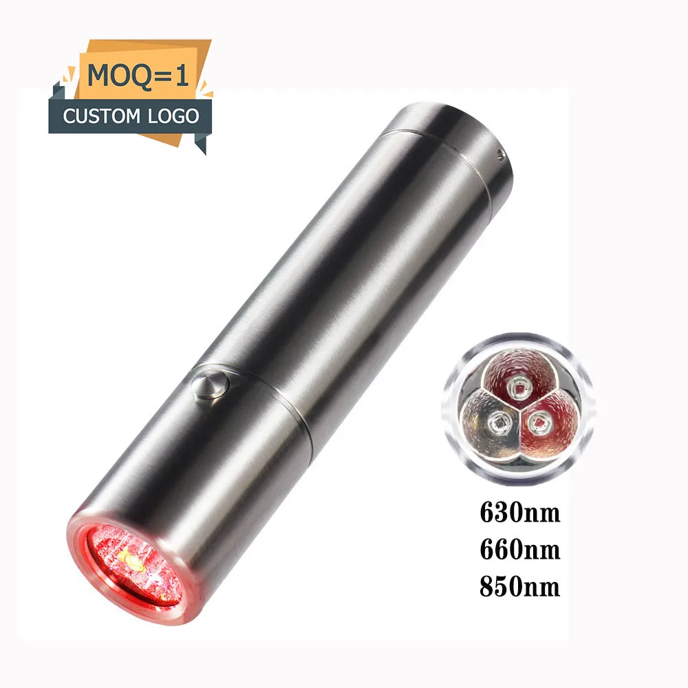 Portable Handheld Near Infrared Red Light Therapy Torch Wand for