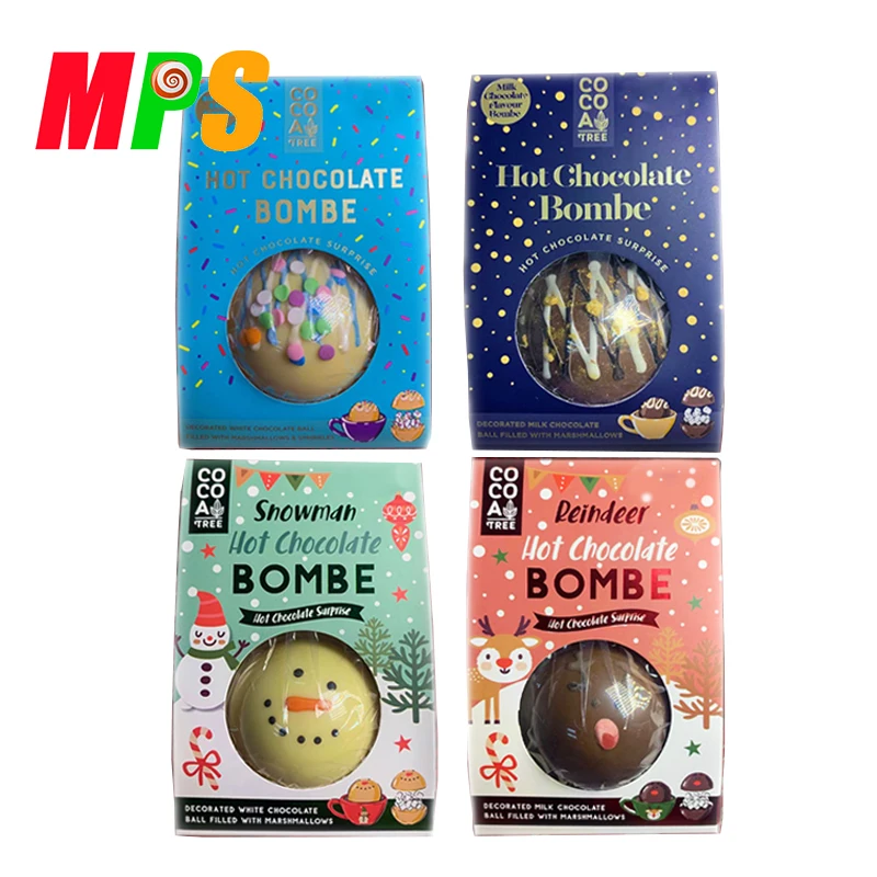 Factory Chocolate Cocoa Bomb with Marshmallow Filled in BRC Certified