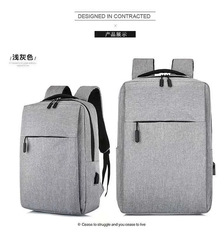 Custom Logo Mens Casual Bags Backpack Usb Laptop Waterproof Business Computer Backpack