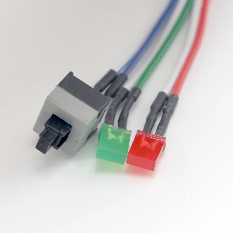 Hdd Led Reset Motherboard Cable Desktop Computer Pc Case Power Button