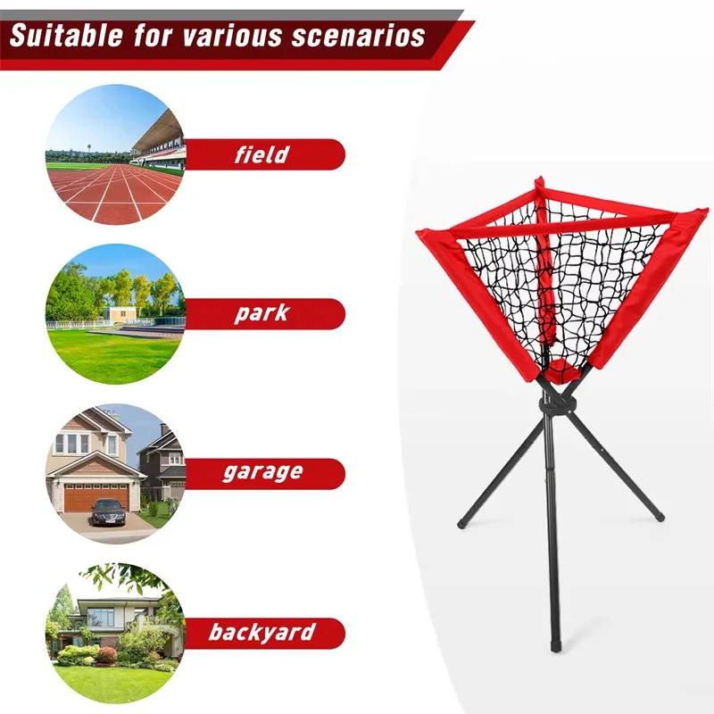 Training Equipment Detachable Batting Rack Practice Pitching Ball Storage Baseball Softball Coaching Accessories